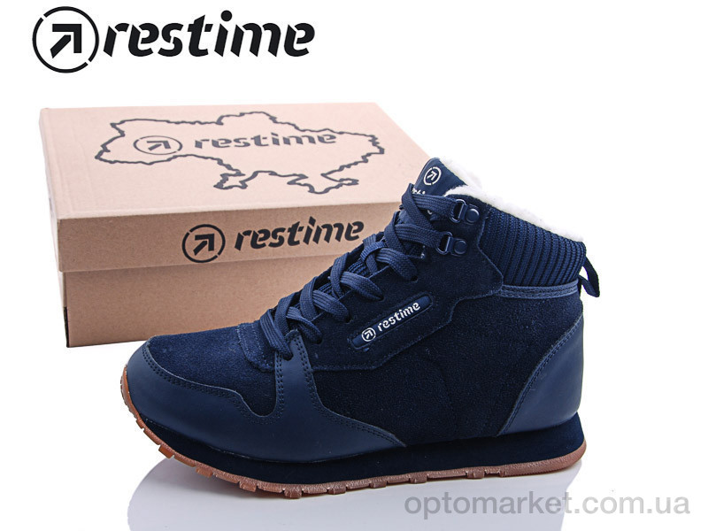 Купить Ботинки женские KWZ18839 navy-oxford Restime синий, фото 1