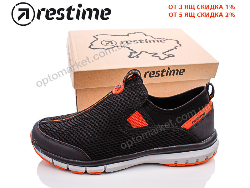 Купить Кроссовки мужчины PGB19820 black-orange Restime черный, фото 1