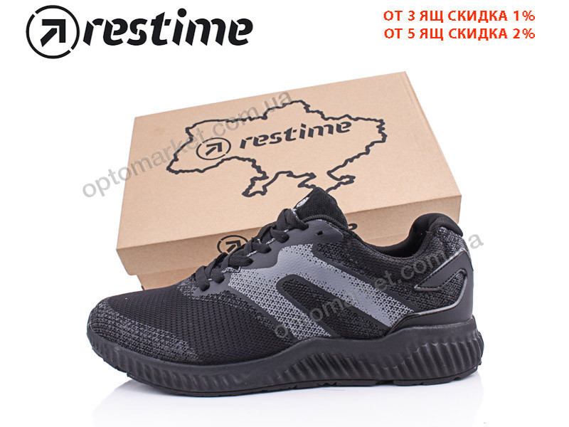 Купить Кроссовки мужчины PMB19361L black Restime черный, фото 1