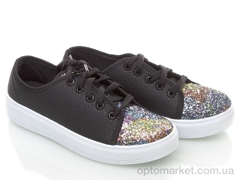 Купить Кеды женские W131308-1 Demur черный, фото 1