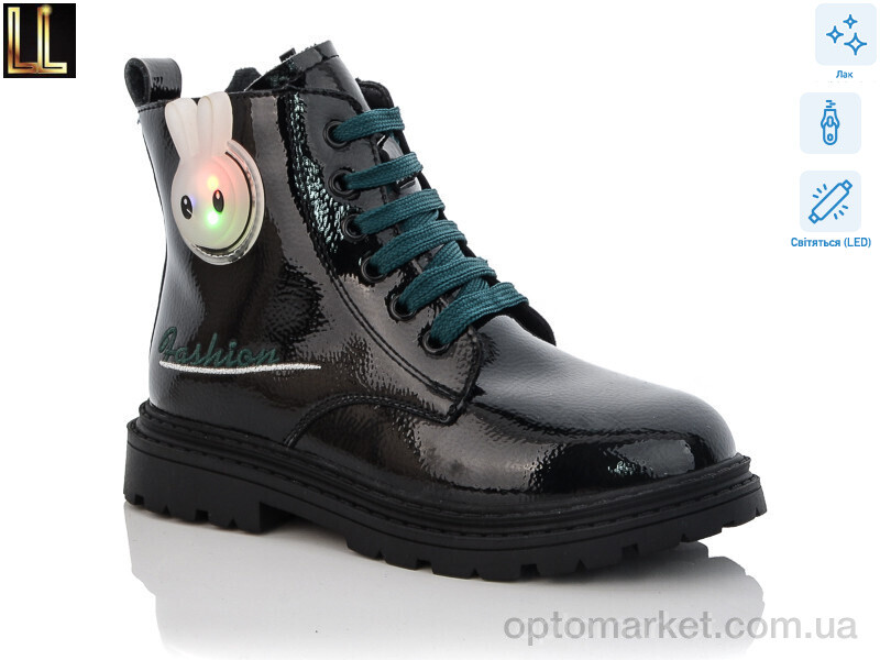 Купить Черевики дитячі A 2199-10 LED Lilin shoes чорний, фото 1