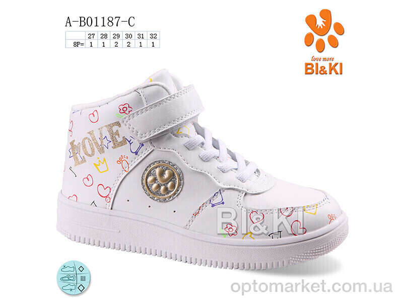 Купить Кросівки дитячі A-B01187-C Bi&Ki білий, фото 1