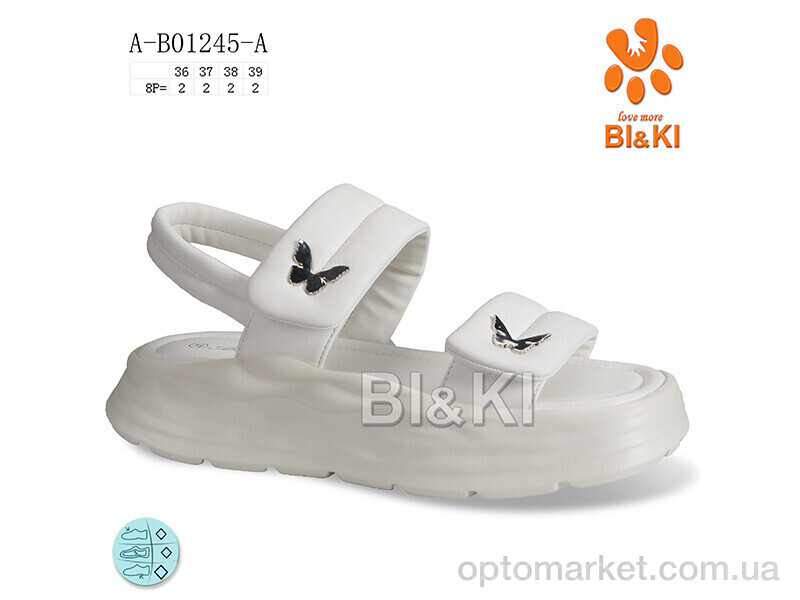 Купить Босоніжки дитячі A-B01245-A Bi&Ki білий, фото 1