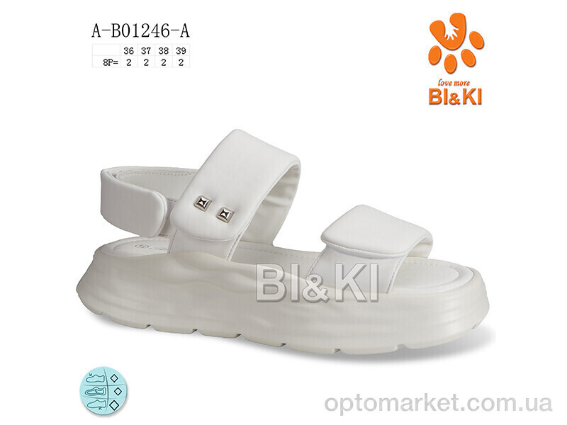 Купить Босоніжки дитячі A-B01246-A Bi&Ki білий, фото 1