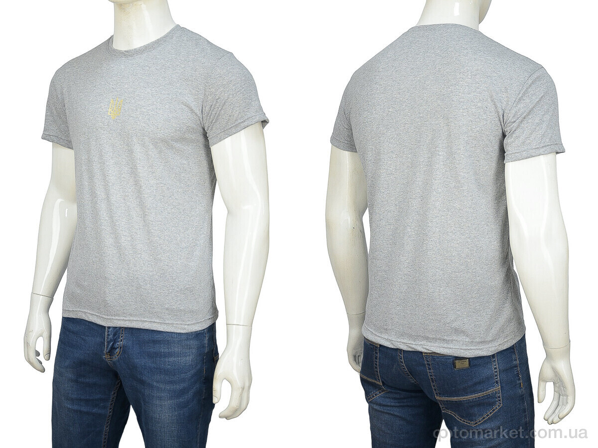 Купить Футболка чоловічі A002-1 grey Banko сірий, фото 3