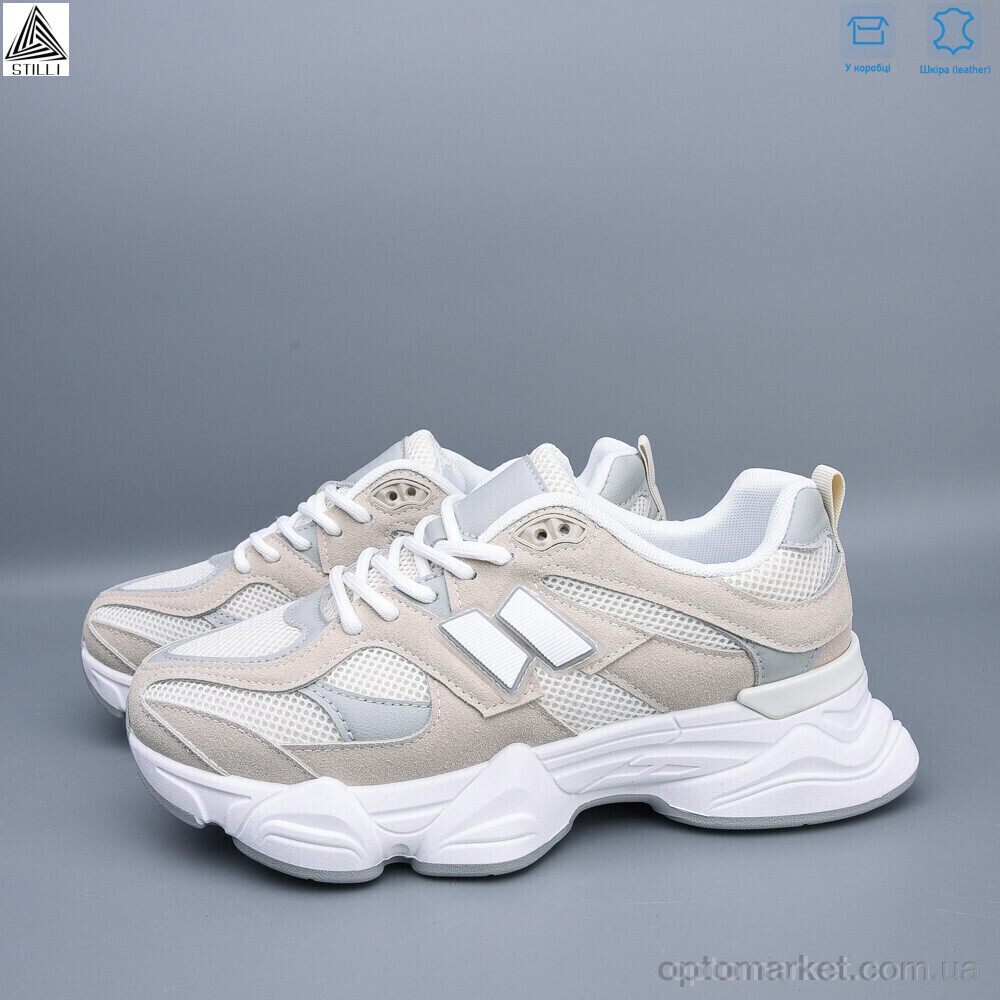Купить Кросівки жіночі A0025-1 шкіра піна Stilli бежевий, фото 2