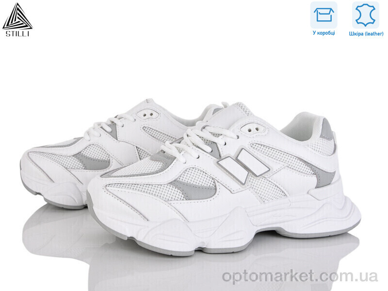 Купить Кросівки жіночі A0025-14 шкіра піна Stilli білий, фото 1