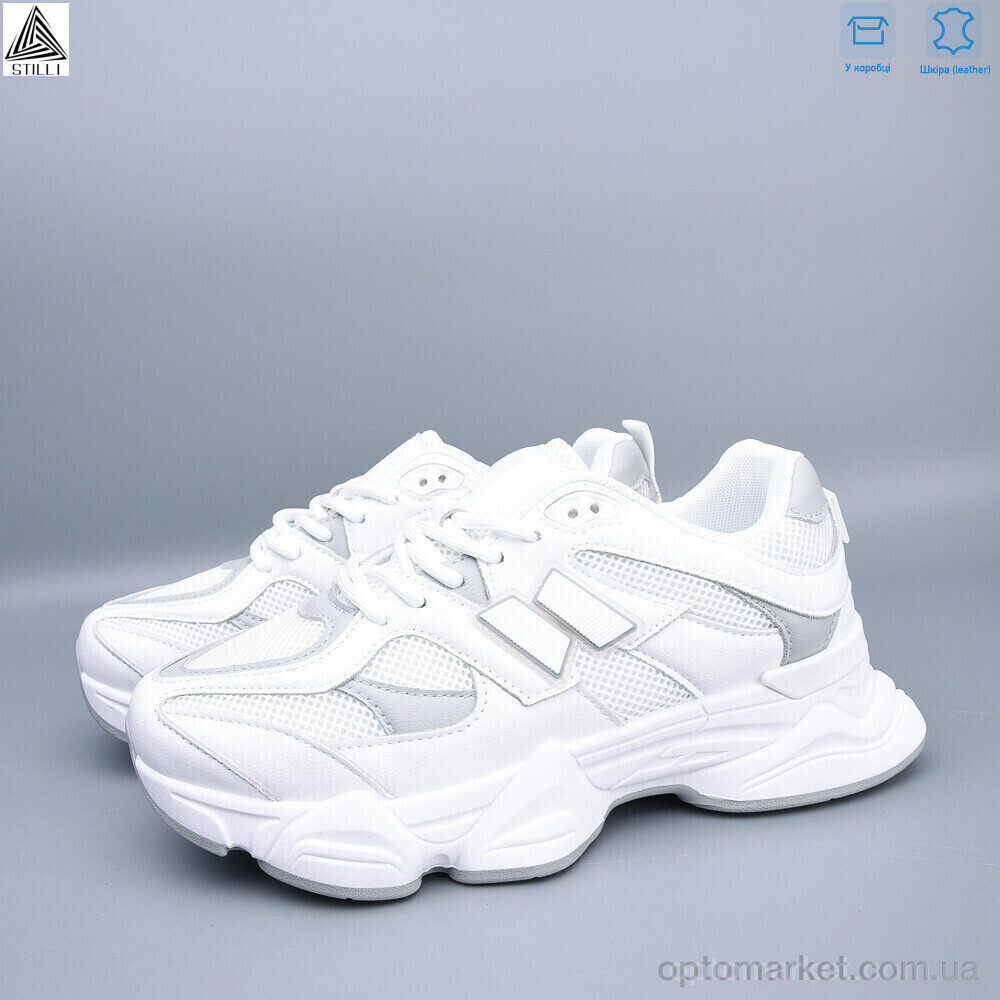 Купить Кросівки жіночі A0025-14 шкіра піна Stilli білий, фото 2