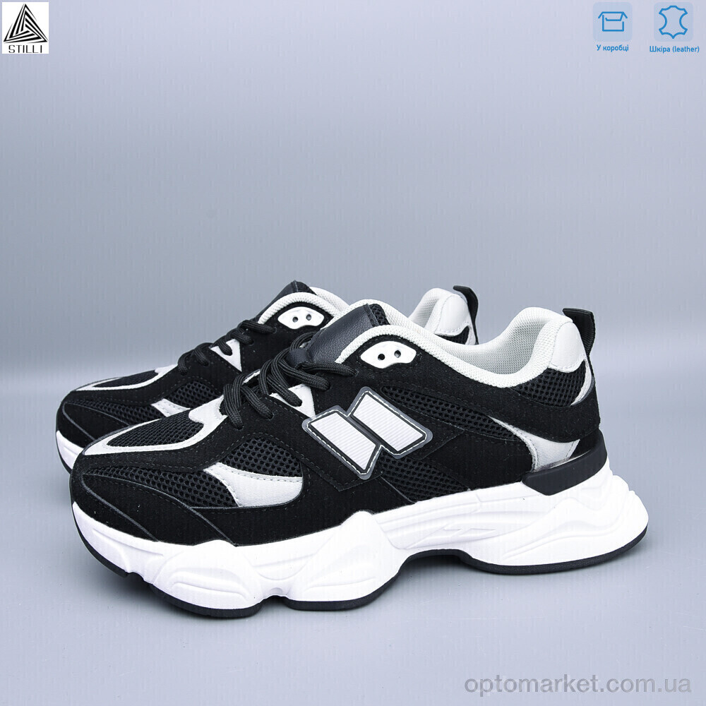 Купить Кросівки жіночі A0025-15 шкіра піна Stilli чорний, фото 2