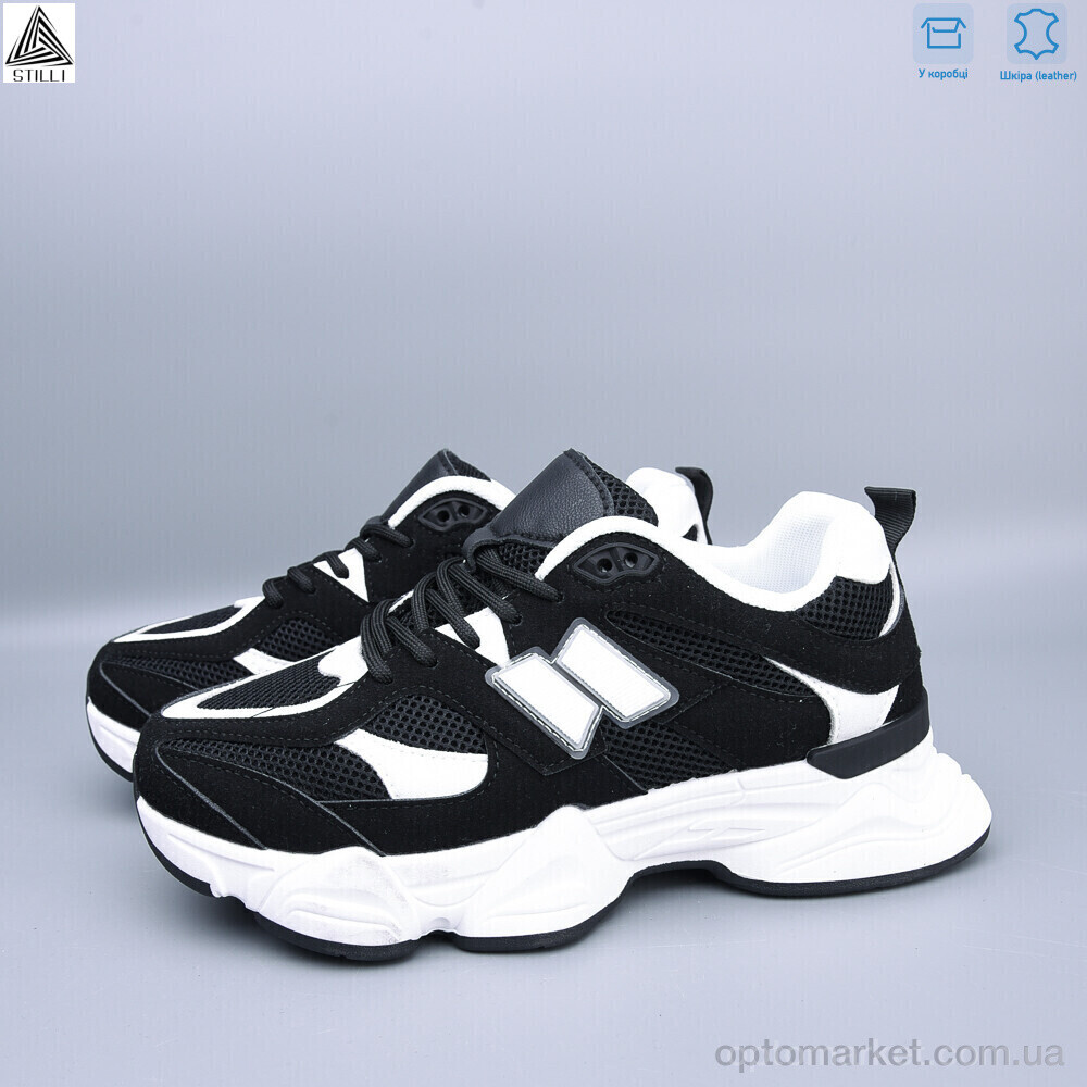 Купить Кросівки жіночі A0025-17 шкіра піна Stilli чорний, фото 2