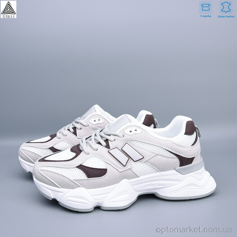 Купить Кросівки жіночі A0025-2 шкіра піна Stilli бежевий, фото 2
