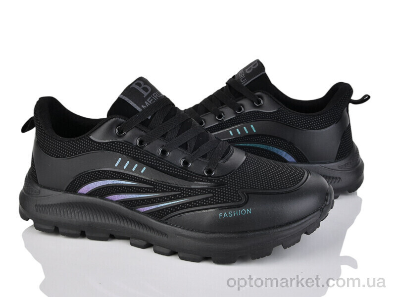 Купить Кросівки чоловічі A0025-3 MeiRui чорний, фото 1