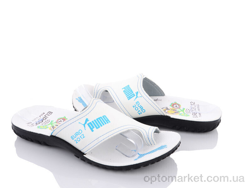 Купить Шльопанці чоловічі A003-7 Demur білий, фото 2