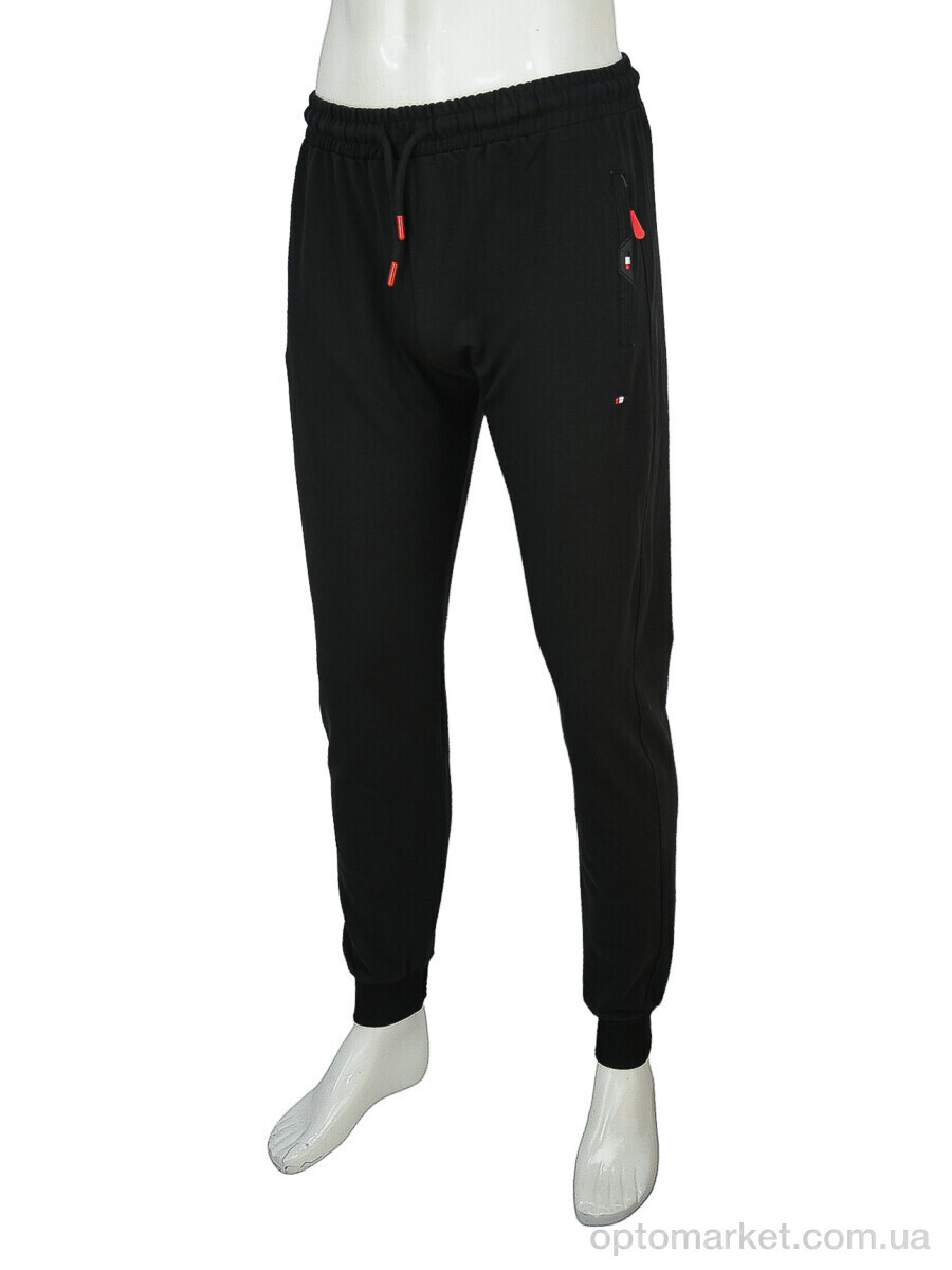 Купить Спортивні штаны чоловічі A004-1 black Tommy Parker чорний, фото 1