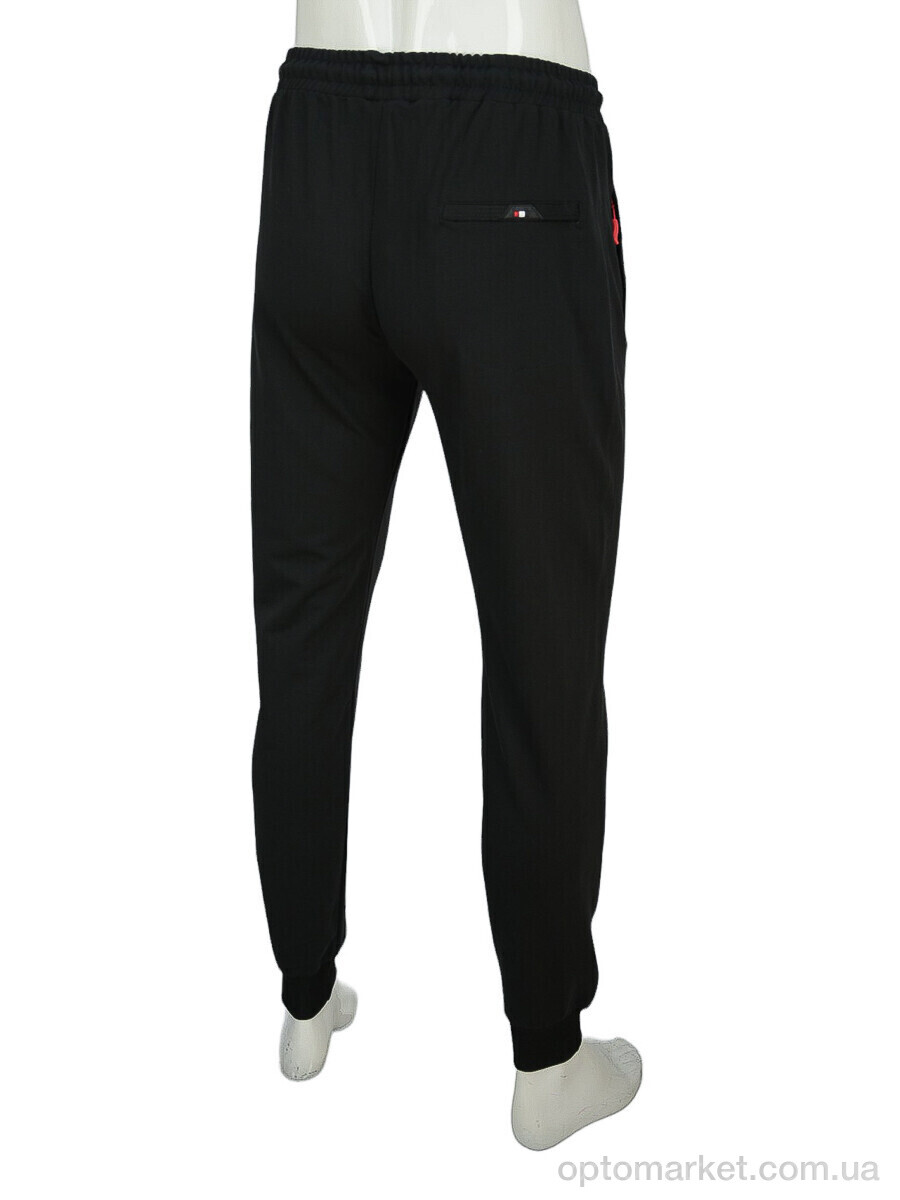 Купить Спортивні штаны чоловічі A004-1 black Tommy Parker чорний, фото 2