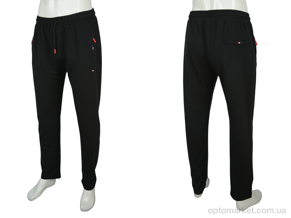 Купить Спортивні штаны чоловічі A004-2 black Tommy Parker чорний, фото 3