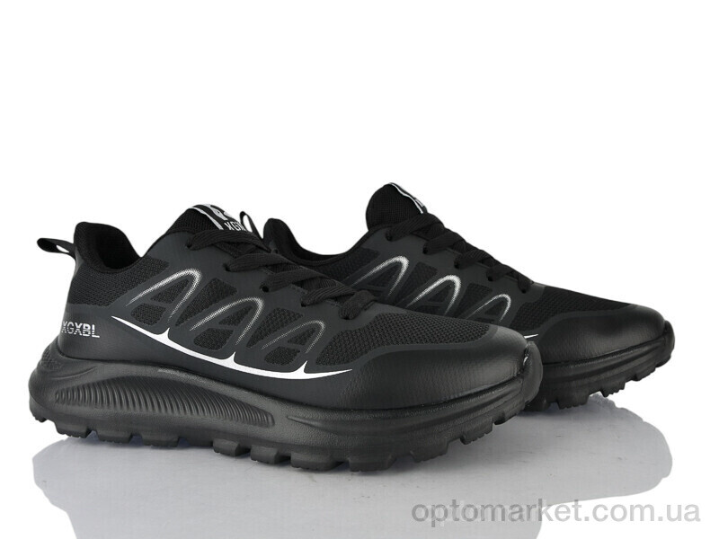 Купить Кросівки чоловічі A0082-2 Lion-Lu чорний, фото 1