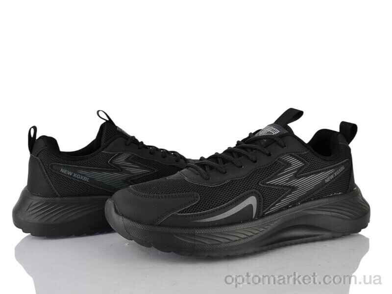 Купить Кросівки чоловічі A0083-1 Lion-Lu чорний, фото 1