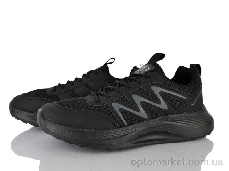 Купить Кросівки чоловічі A0084-1 Lion-Lu чорний, фото 1