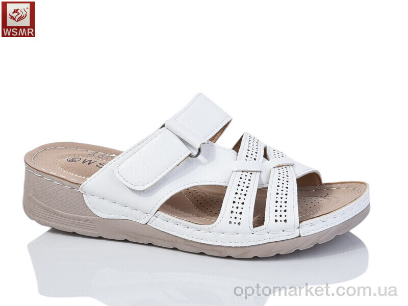Купить Шльопанці жіночі A02-3 WSMR білий, фото 1