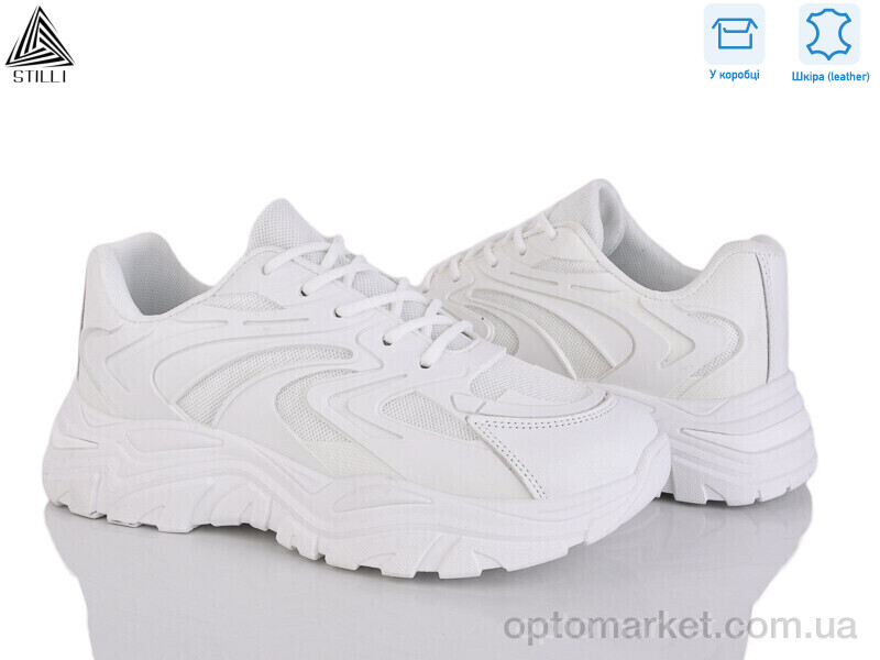 Купить Кросівки жіночі A02 шкіра піна Stilli білий, фото 1
