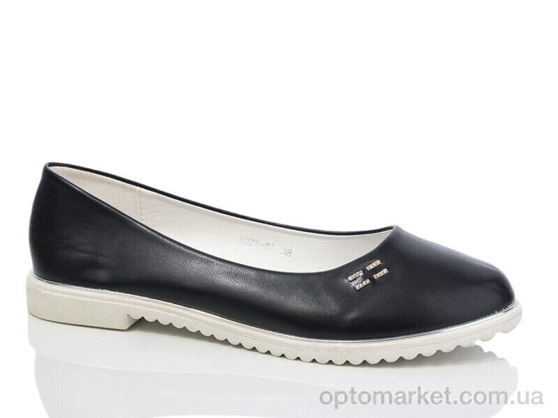 Купить Балетки жіночі A022-8A black Башили чорний, фото 1