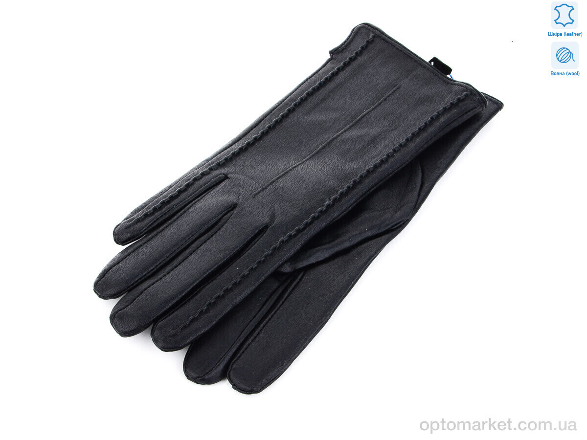 Купить Рукавички жіночі A0229Ж шкіра Королева чорний, фото 1
