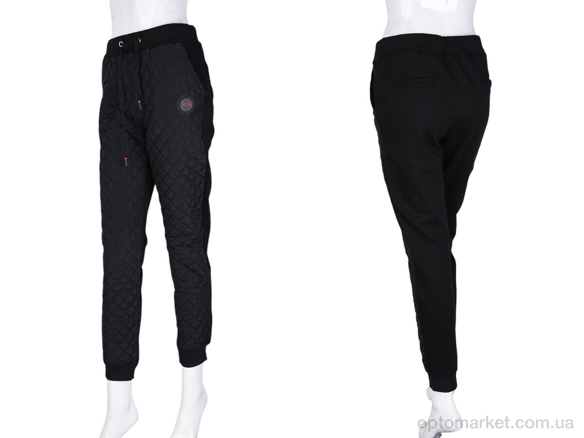 Купить Штани жіночі A029 black (09931) Витончена троянда чорний, фото 3