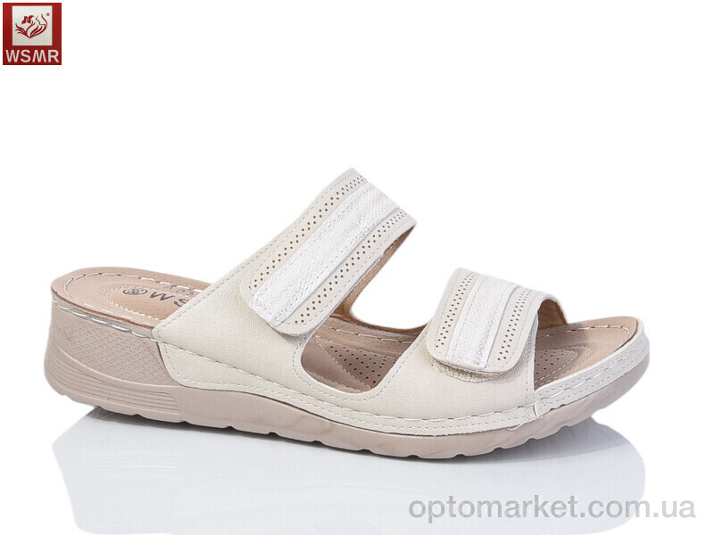 Купить Шльопанці жіночі A03-2 WSMR бежевий, фото 1
