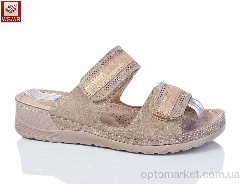 Купить Шльопанці жіночі A03-4 WSMR коричневий, фото 1