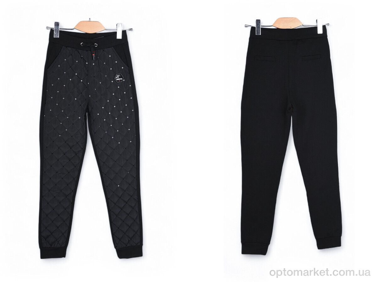 Купить Штани дитячі A038 black (09938) Витончена троянда чорний, фото 3