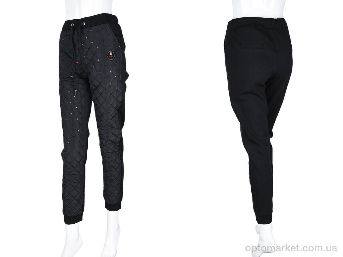 Купить Штани жіночі A039 black (09933) Витончена троянда чорний, фото 3