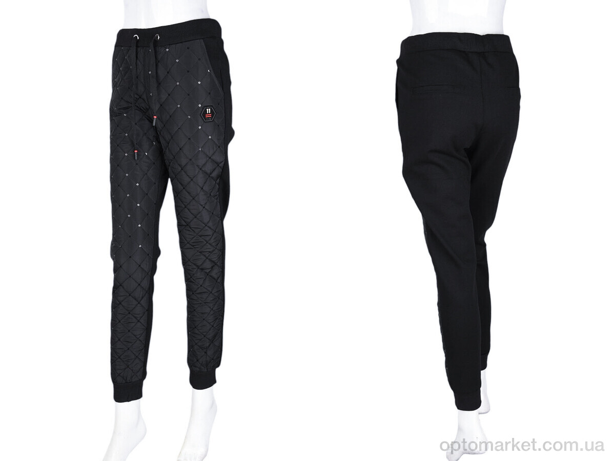 Купить Штани жіночі A042 black (09936) Витончена троянда чорний, фото 3