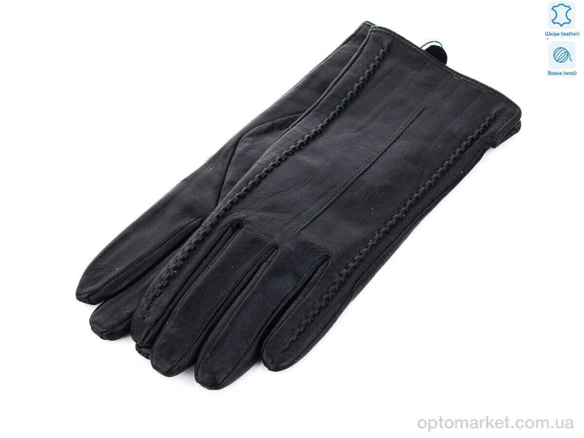 Купить Рукавички жіночі A0684Ж шкіра Королева чорний, фото 1