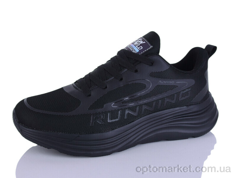 Купить Кросівки чоловічі A099-1 Running чорний, фото 1