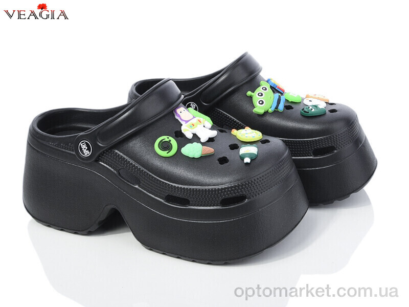 Купить Крокси жіночі A10-1 Veagia-ADA чорний, фото 1