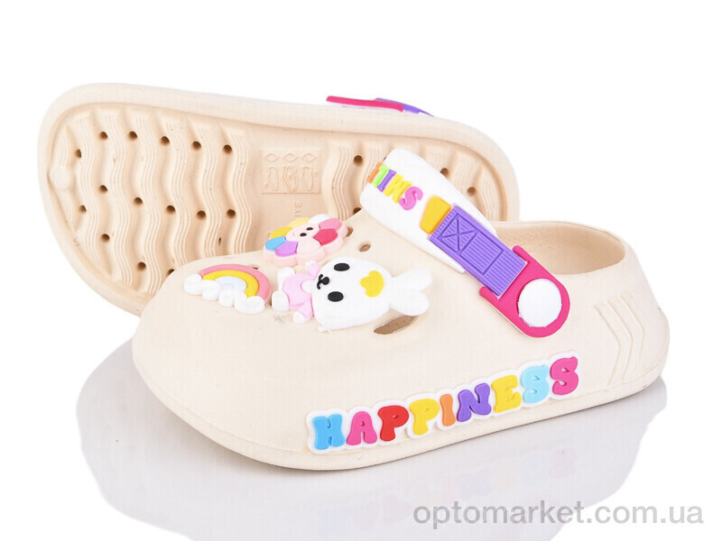 Купить Крокси дитячі A1001-4 Smile бежевий, фото 1