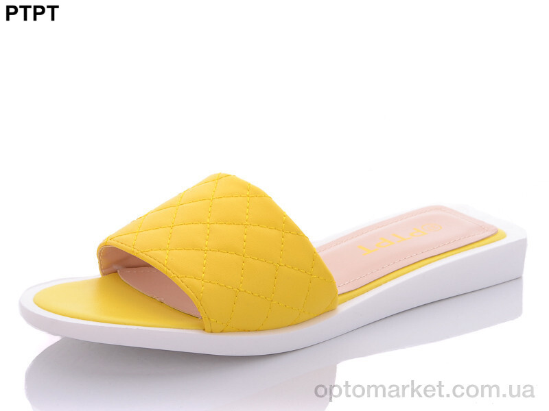 Купить Шльопанці жіночі A102-5 PTPT жовтий, фото 1
