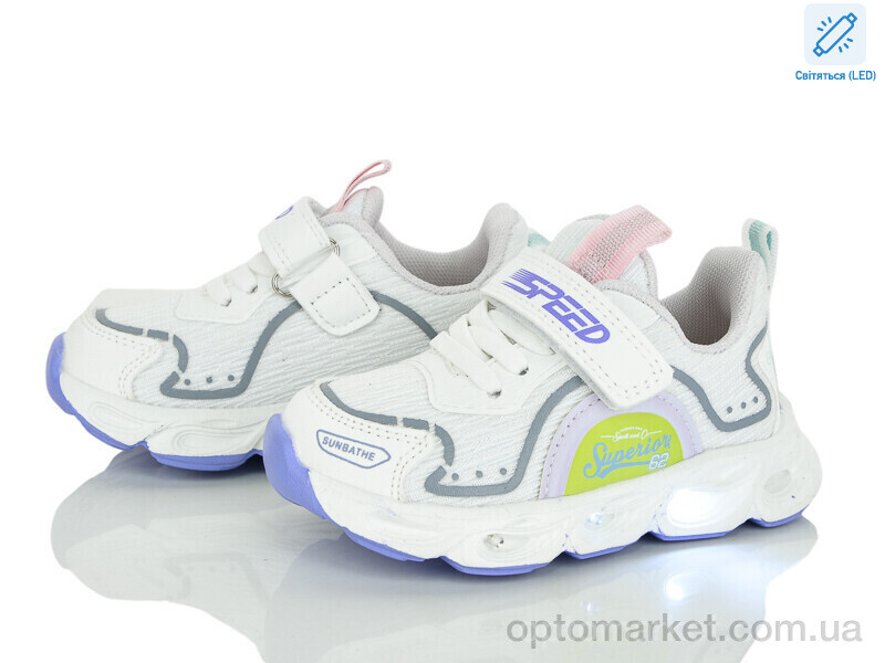 Купить Кросівки дитячі A11484-8 LED JongGolf білий, фото 1