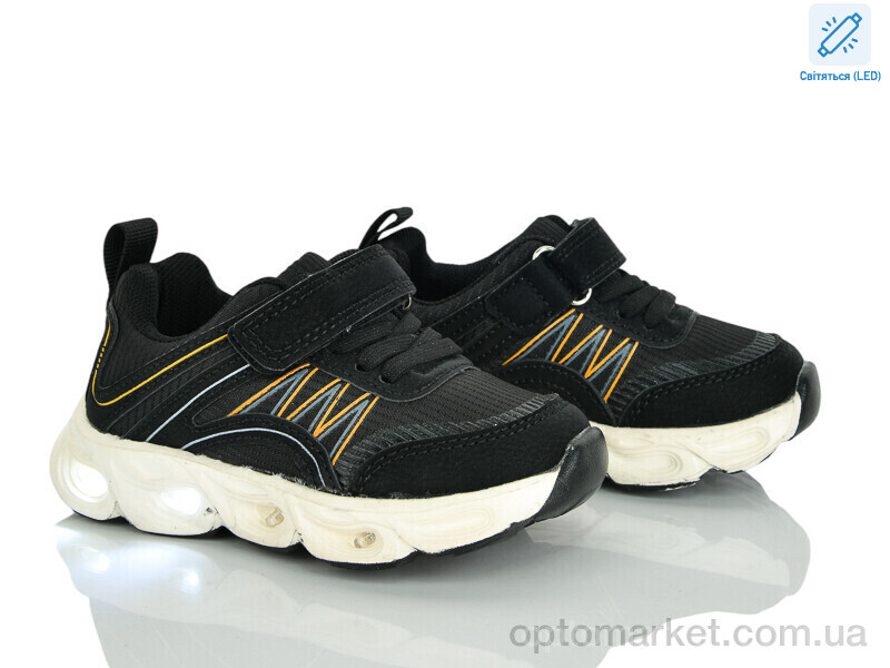 Купить Кросівки дитячі A11652-0 LED JongGolf чорний, фото 1
