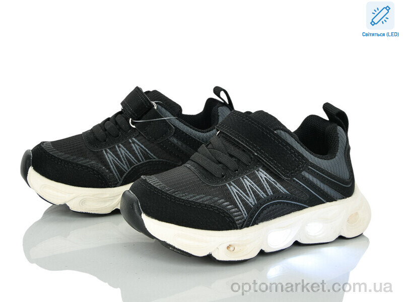 Купить Кросівки дитячі A11652-20 LED JongGolf чорний, фото 1