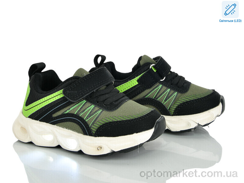 Купить Кросівки дитячі A11652-5 LED JongGolf зелений, фото 1