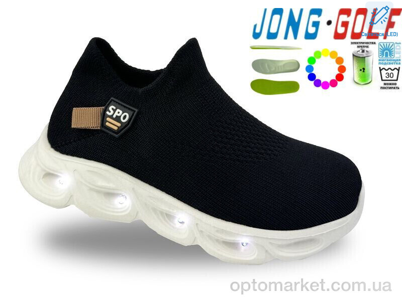Купить Кросівки дитячі A11729-0 LED JongGolf чорний, фото 1