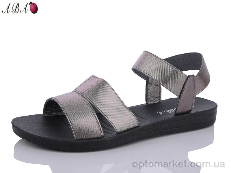 Купить Босоніжки жіночі A12-2gun Aba бронзовий, фото 1