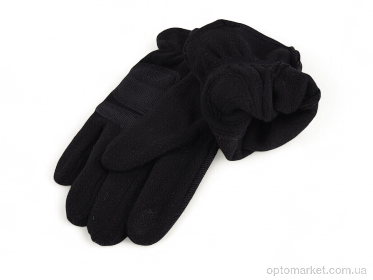 Купить Рукавички чоловічі A12-AD black Number one чорний, фото 3