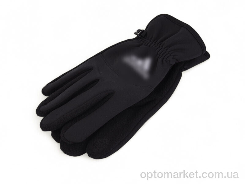 Купить Рукавички чоловічі A12-AD01 black Number one чорний, фото 1