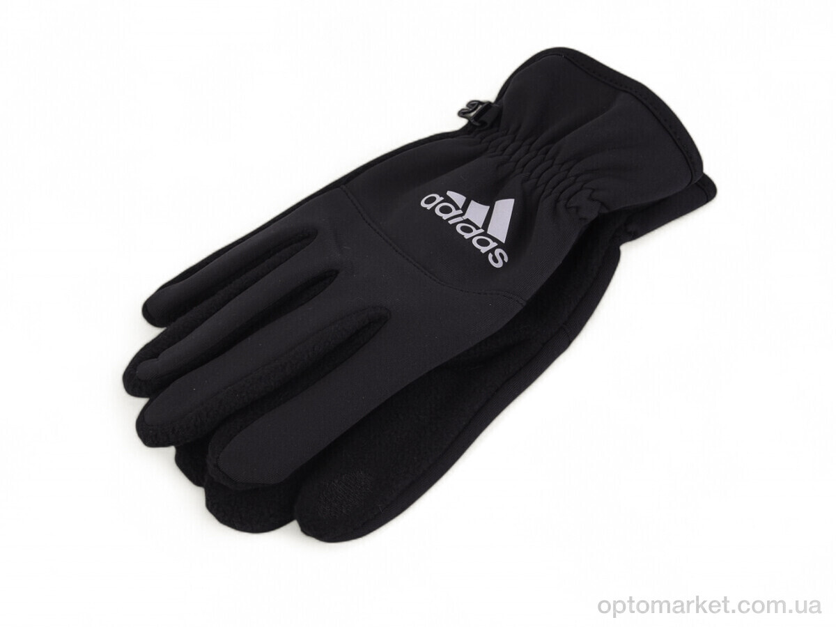Купить Рукавички чоловічі A12-AD01 black Number one чорний, фото 2