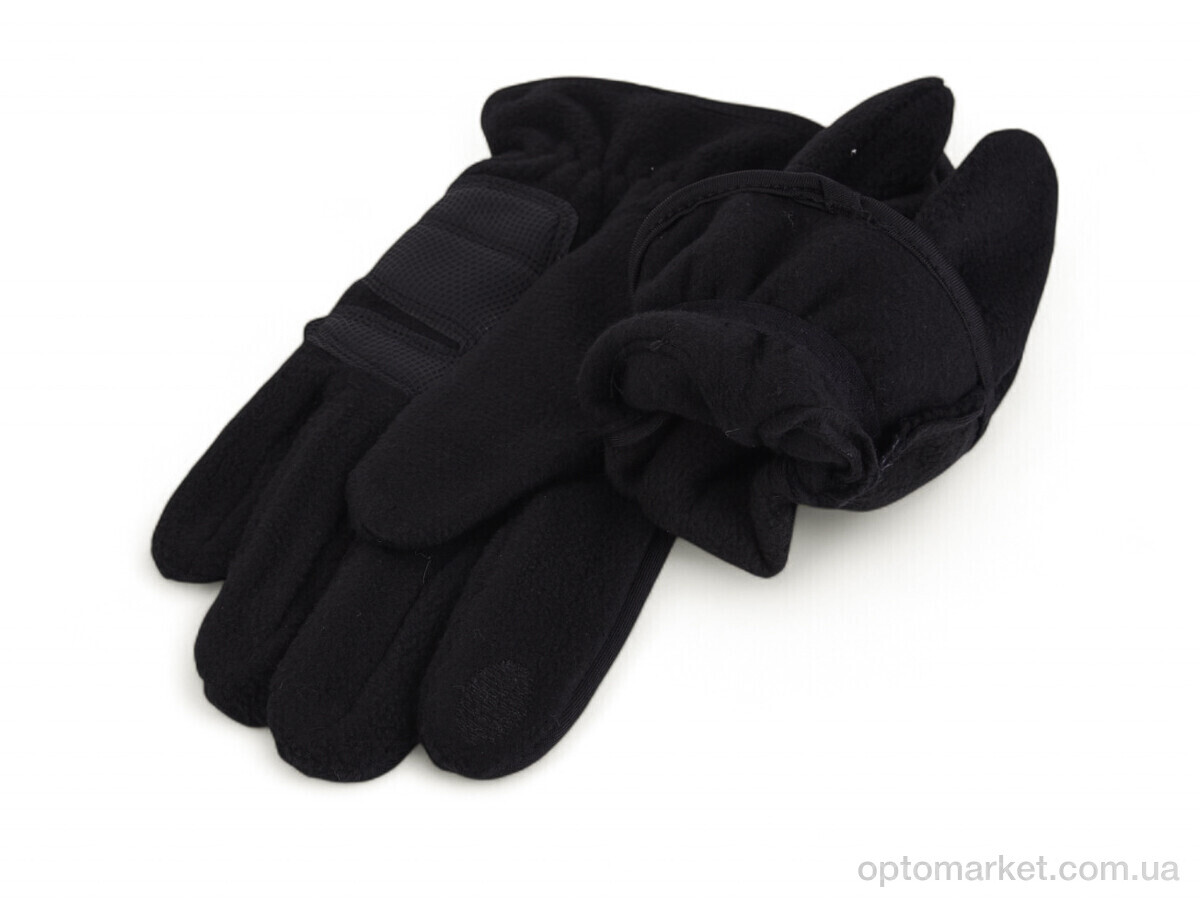 Купить Рукавички чоловічі A12-AD01 black Number one чорний, фото 3