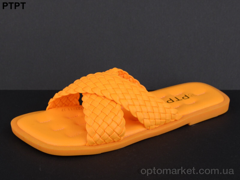 Купить Шльопанці жіночі A122-11 PTPT помаранчевий, фото 2