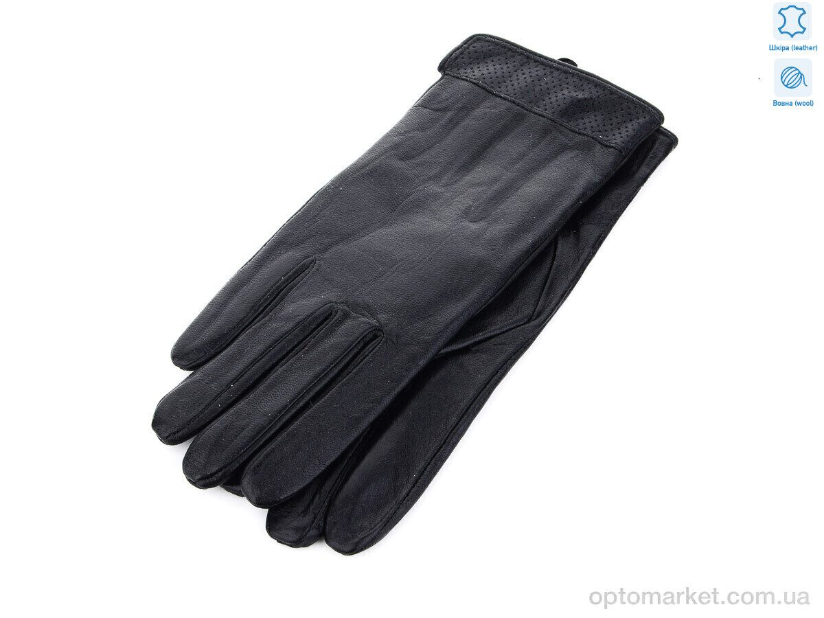 Купить Рукавички жіночі A1260Ж шкіра Королева чорний, фото 1